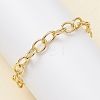 Brass Cable Chains Bracelets for Women BJEW-JB12754-1