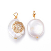 Natural Cultured Freshwater Pearl Pendants PEAR-L027-34A-2