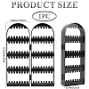 PS Plastic Earring Display Folding Screen Stands with 2 Folding Panels ODIS-WH0043-142B-01-2