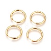 Ion Plating(IP) 304 Stainless Steel Hoop Earrings EJEW-P177-G-06A-2