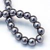 Baking Painted Pearlized Glass Pearl Round Bead Strands X-HY-Q330-8mm-73-4