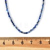 Natural Lapis Lazuli Beaded Necklaces NJEW-JN02492-01-3