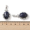 Natural Sodalite Oval Pendants G-NH0025-15P-17-3