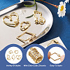Fashewelry 5Pcs 5 Styles Brass Screw Carabiner Lock Charms KK-FW0001-12-14