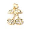 Brass Micro Pave Cubic Zirconia Pendants KK-A252-34G-02-1
