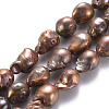 Natural Baroque Pearl Keshi Pearl Beads Strands PEAR-S021-198B-02-1