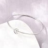 304 Stainless Steel Bangles for Women BJEW-N040-01A-P-1