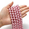 Eco-Friendly Dyed Glass Pearl Round Beads Strands HY-A002-12mm-RB109-4