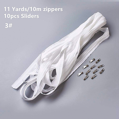 Nylon Zipper FIND-WH0029-C01-1