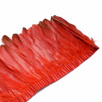 Golden Plated Goose Feather Cloth Strand Costume Accessories FIND-T014-01J-1