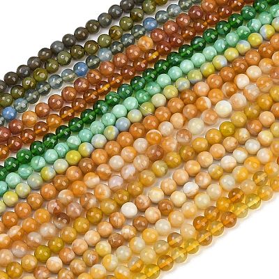 Handmade Lampwork Beads Strand LAMP-B056-8mm-1