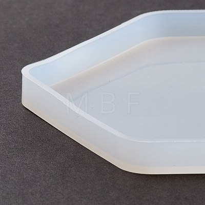 DIY Hexagon Shape Cup Mat Silicone Molds DIY-E036-01-1