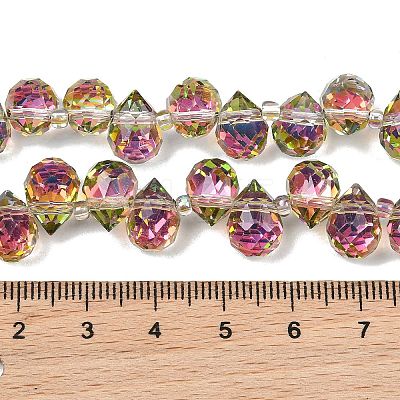 Electroplate Glass Beads Strands EGLA-D030-17-02-1
