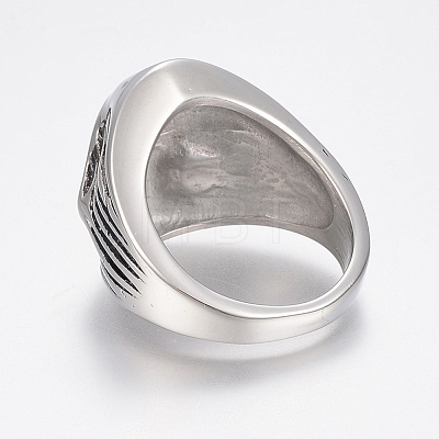 304 Stainless Steel Finger Rings RJEW-G091-21-1
