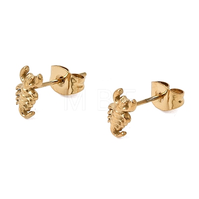 304 Stainless Steel Stud Earrings SA-CBABF3F-14G-04-1