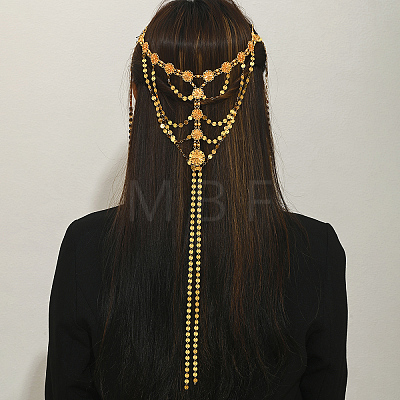 Arabian Style Brass Multi-layer Tassel Headpiece CX3790-1