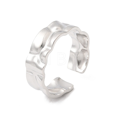 304 Stainless Steel Cuff Open Rings RJEW-P188-02A-P-1