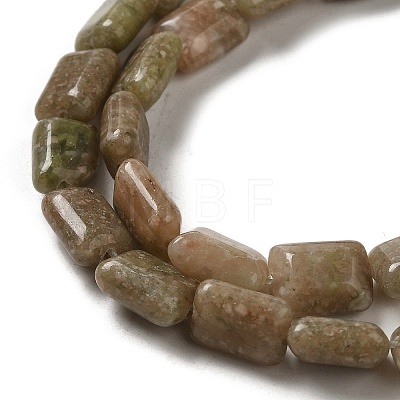 Natural China Unakite Beads Strands G-G085-A27-01-1