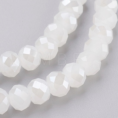 Electroplate Glass Beads Strands GLAA-K027-03AB-1