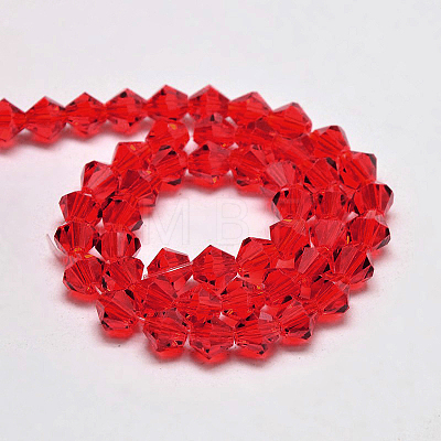 Imitate Austrian Crystal Bicone Glass Beads Strands X1-GLAA-F029-4x4mm-14-1