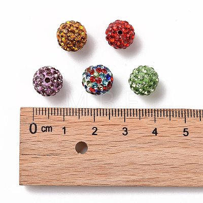Pave Disco Ball Beads RB-A130-10mm-M-1