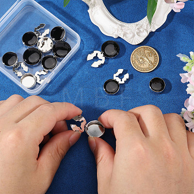 Zinc Alloy Enamel Cufflinks BUTT-GL0001-10-1