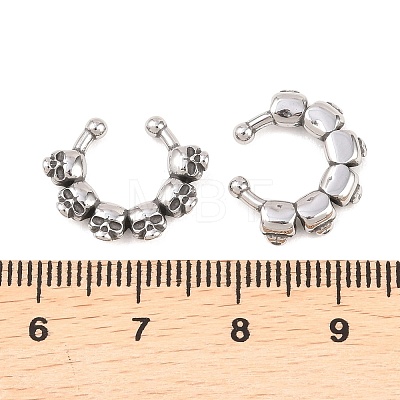 316 Stainless Steel Hoop Nose Rings AJEW-C044-05E-AS-1