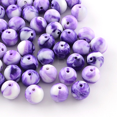 Opaque Acrylic Beads SACR-R853-8mm-210-1
