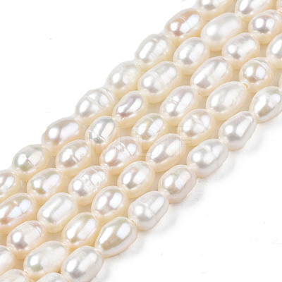 Natural Cultured Freshwater Pearl Beads Strands X-PEAR-N012-04B-1