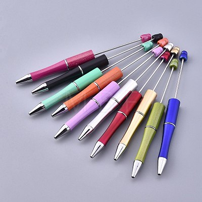 Plastic Beadable Pens AJEW-L082-A-1