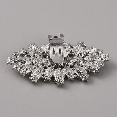 Alloy Crystal Rhinestone Shoe Decoration AJEW-WH0248-224A-P-1