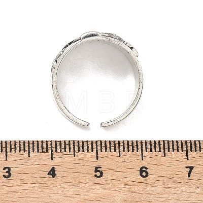 Alloy Cuff Open Rings RJEW-C157-03AS-1