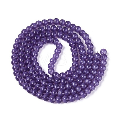 Transparent Glass Imitation Cat Eye Beads Strands GLAA-Q110-01A-03-1