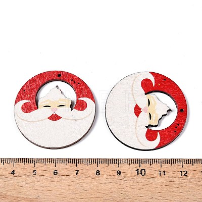 Printed Poplar Wood Pendants FIND-N005-74P-1