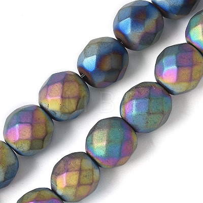 Electroplated Synthetic Non-magnetic Hematite Beads Strands G-S382-01C-1