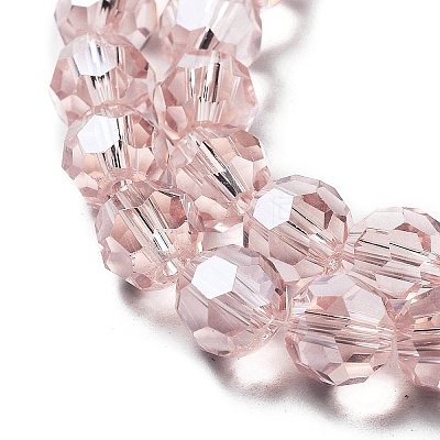 Electroplate Transparent Glass Beads Strands LS-EGLA-A035-T8mm-A20-1