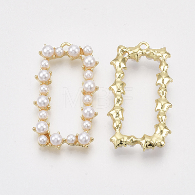 ABS Plastic Imitation Pearl Pendants X-PALLOY-T071-015-1