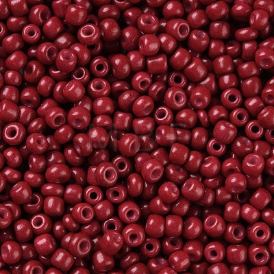 Baking Paint Glass Seed Beads SEED-US0003-3mm-K14-1