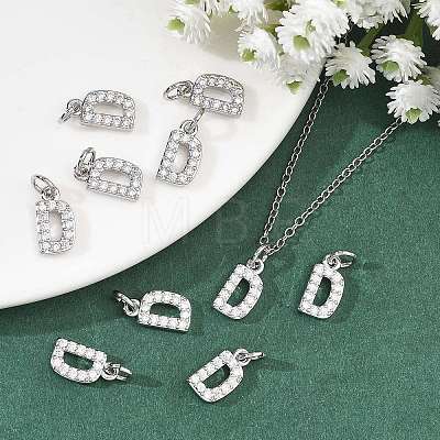 SHEGRACE Brass Micro Pave Clear Cubic Zirconia Pendants XGRQ29012-394P-D-1