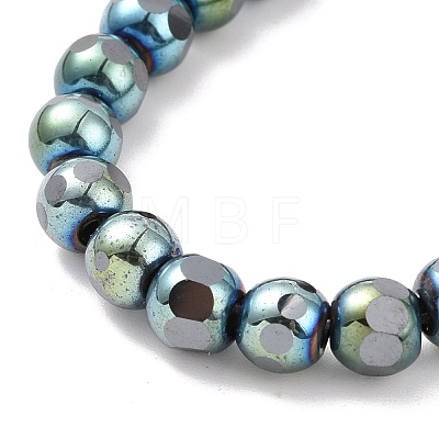Electroplated Non-magnetic Synthetic Hematite Beads Strands G-G862-02A-1