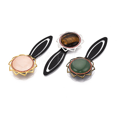 Alloy & Iron Bookmark Cabochon Settings PALLOY-N184-10G-1