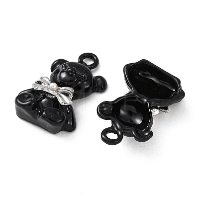 Spray Paint Alloy Pendants ENAM-K076-30P-1