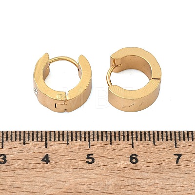 201 Stainless Steel Wide Huggie Hoop Earrings EJEW-D354-13G-1