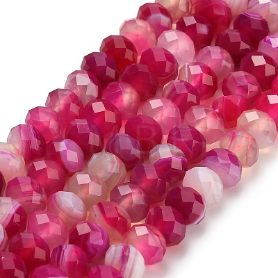 Natural Banded Agate Beads Strands G-Z111-A01-05-1