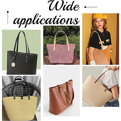   4 Sets 4 Colors PU Imitation Leather Bag Handles FIND-PH0017-28-1