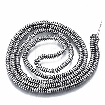 Electroplate Non-magnetic Synthetic Hematite Beads Strands G-T114-58-P-1