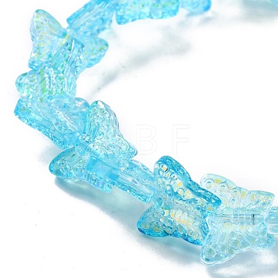 Transparent Glass Beads Strands GLAA-F114-04C-1