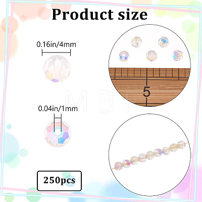 Electroplate Glass Beads EGLA-BBC0001-03A-1