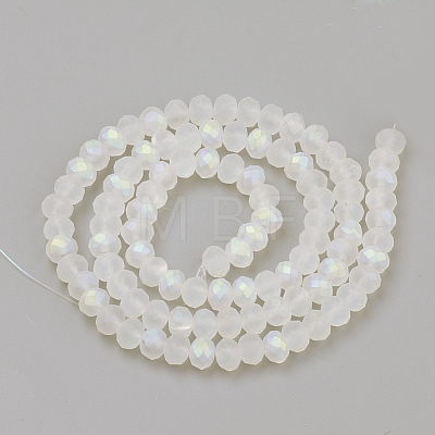 Electroplate Glass Beads Strands X-EGLA-S141-4mm-01E-1