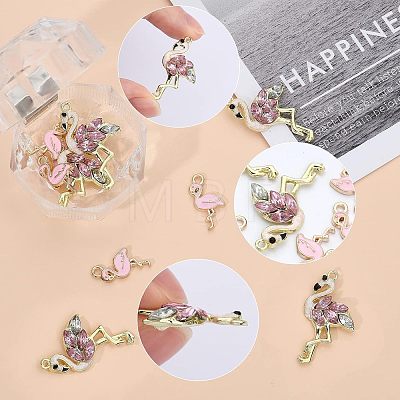 28Pcs 2 Style Alloy Rhinestone Pendants FIND-CA0006-42-1